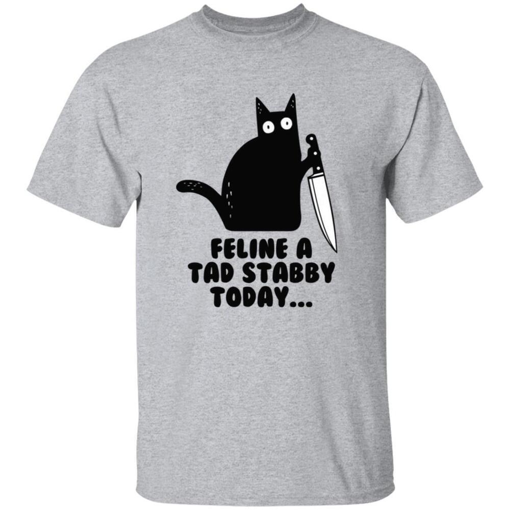 Black Cat Feline A Tad Stabby Today Shirt